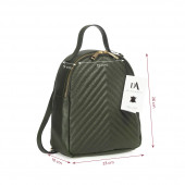 Rucsac dama din piele naturala DiAmanti Tommaso Verde Scuro I